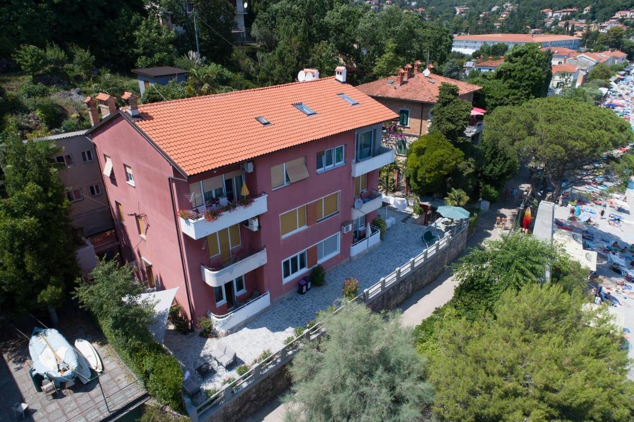 Beachfront Apartment Rosa Del Mar Jardin Mošćenička Draga エクステリア 写真