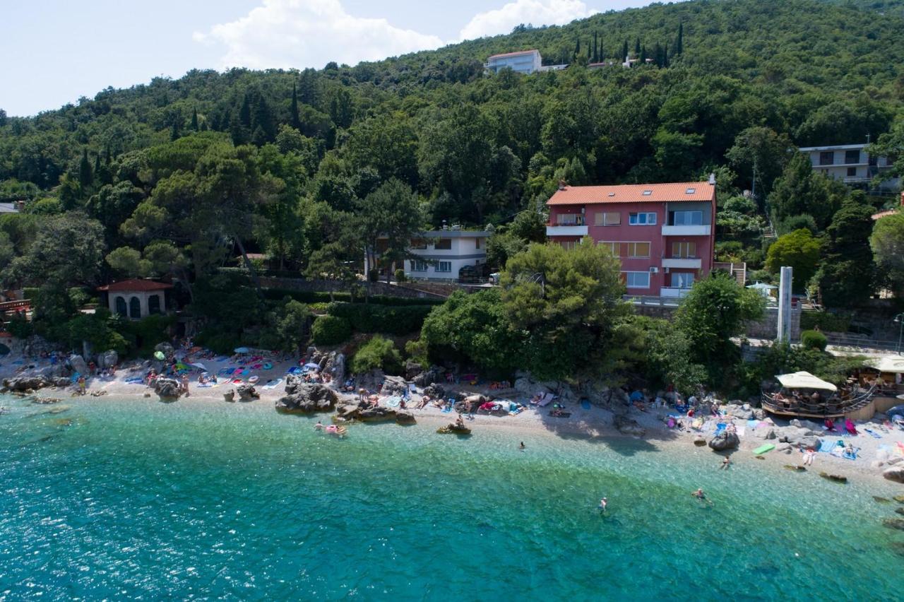Beachfront Apartment Rosa Del Mar Jardin Mošćenička Draga エクステリア 写真